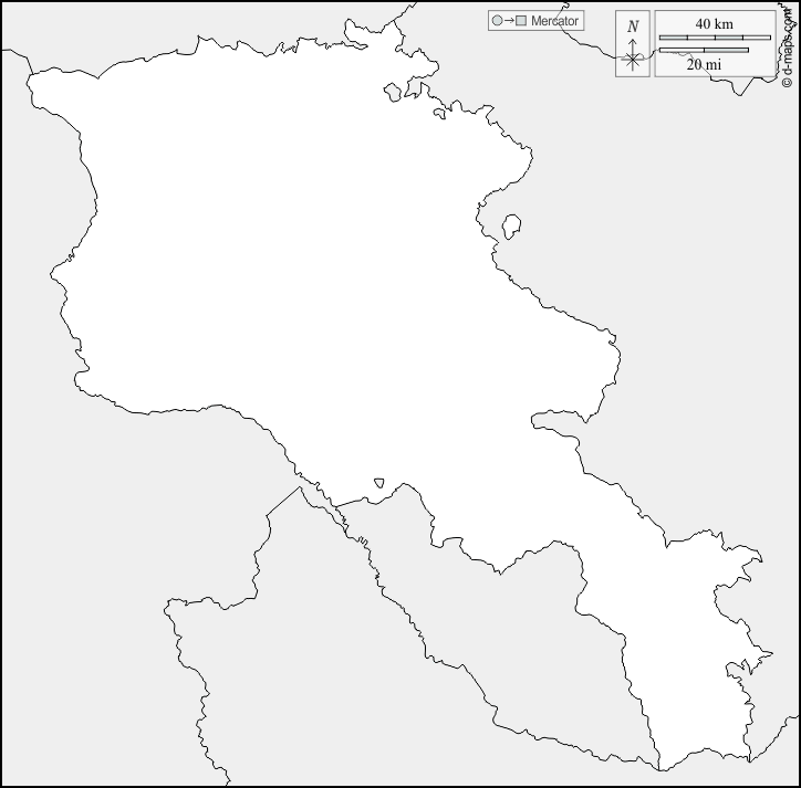 Armenia : d-maps.com: free map, free blank map, free outline map, free base map : boundaries