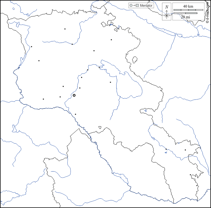 Armenia : d-maps.com: free map, free blank map, free outline map, free base map : boundaries, hydrography, main cities, white
