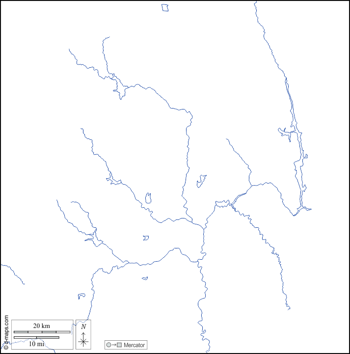 Territorio dell'Unione di Naypyidaw : d-maps.com: mappa gratuita, mappa muta gratuita, cartina muta gratuita : litorali, idrografia, bianco