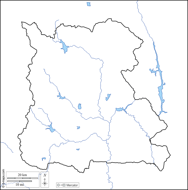 Naypyidaw Union Territory : d-maps.com: free map, free blank map, free outline map, free base map : coasts, limits, hydrography