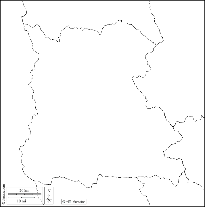 Naypyidaw Union Territory : d-maps.com: free map, free blank map, free outline map, free base map : boundaries, white