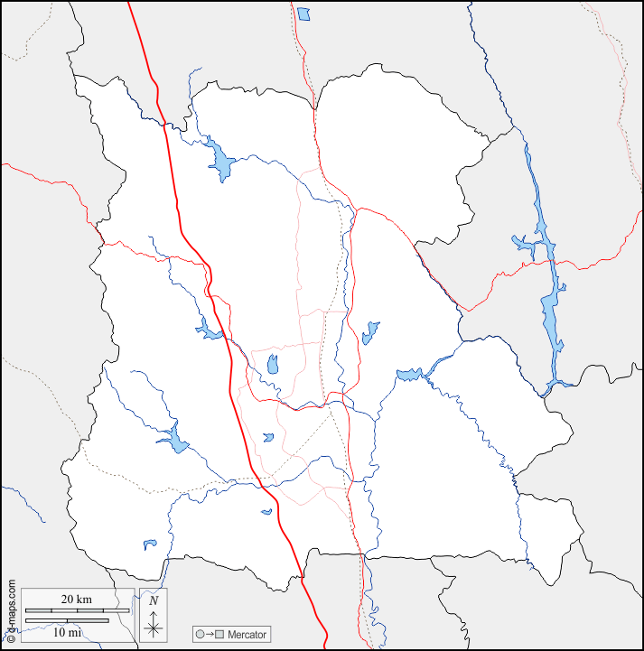 Naypyidaw Union Territory : d-maps.com: free map, free blank map, free outline map, free base map : boundaries, hydrography, roads