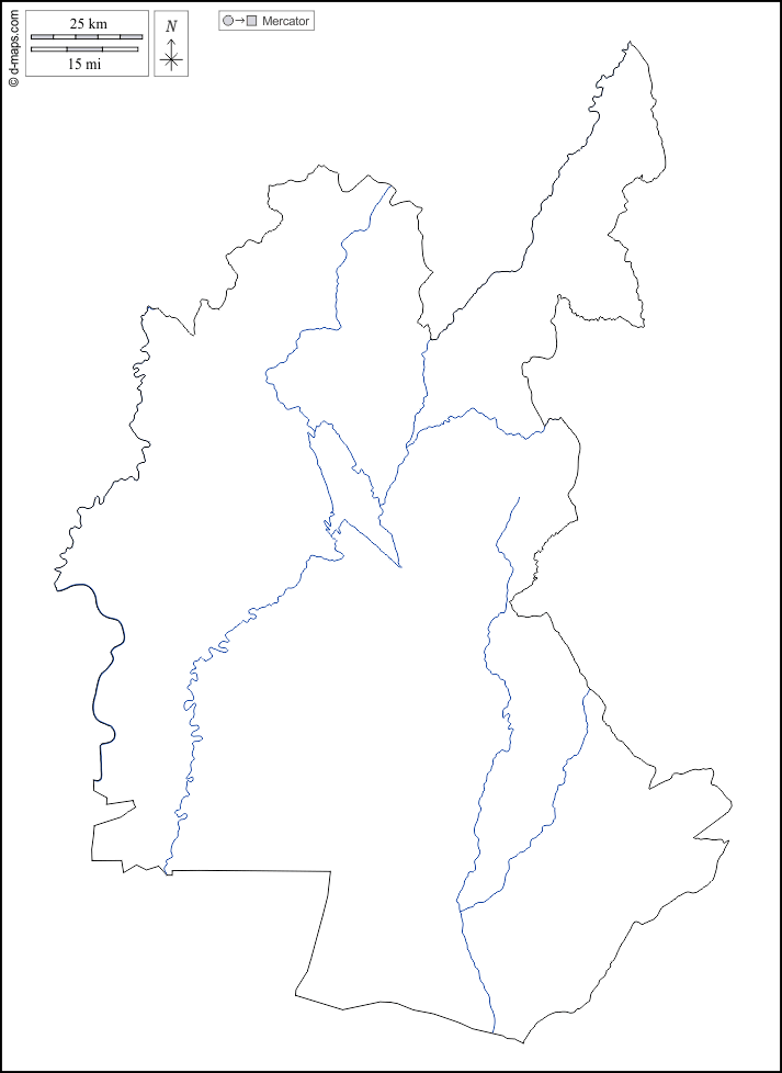محافظة ديالى : خريطة مجانية, خريطة خاليه من الفراغ, خريطة الخطوط العريضة, خريطة القاعدة الحرة
 : الخطوط العريضة, هيدروغرافيا, أبيض