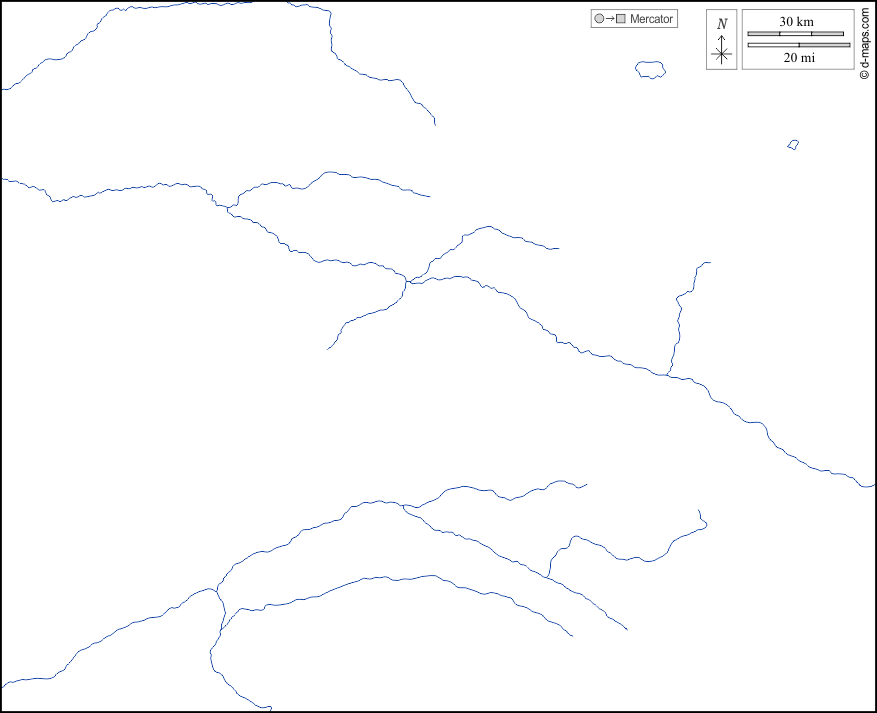 Khorasan Settentrionale : d-maps.com: mappa gratuita, mappa muta gratuita, cartina muta gratuita : litorali, idrografia, bianco