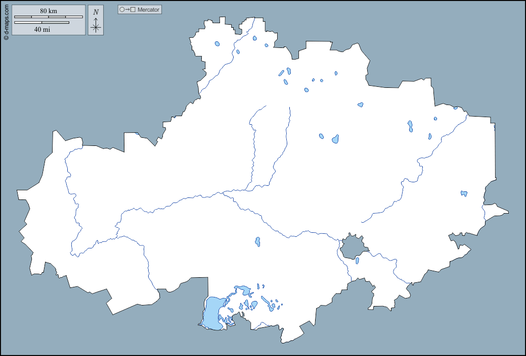 Akmola : d-maps.com: Kostenlose Karten, kostenlose stumme Karte, kostenlose unausgefüllt Landkarte, kostenlose hochauflösende Umrisskarte : Umrisse, Hydrografie