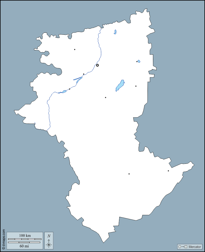 كوستاناي : خريطة مجانية, خريطة خاليه من الفراغ, خريطة الخطوط العريضة, خريطة القاعدة الحرة
 : الخطوط العريضة, هيدروغرافيا, المدن الرئيسية