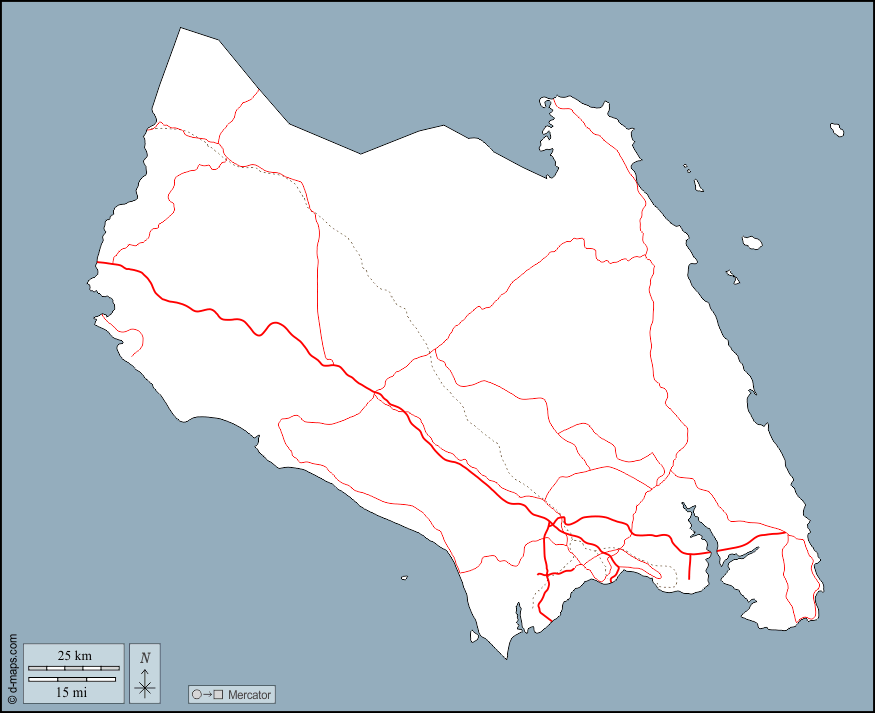 Johore : d-maps.com: mapa livre, mapa em branco livre, mapa livre do esboço, mapa básico livre
 : contornos, estradas