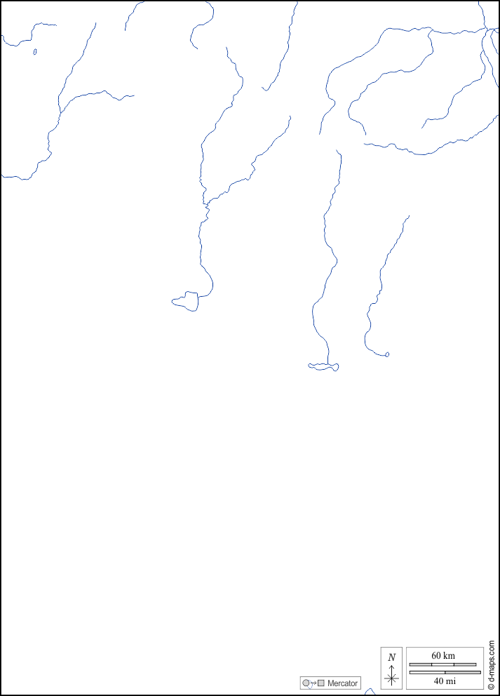 Bayankhongor : d-maps.com: mappa gratuita, mappa muta gratuita, cartina muta gratuita : litorali, idrografia, bianco