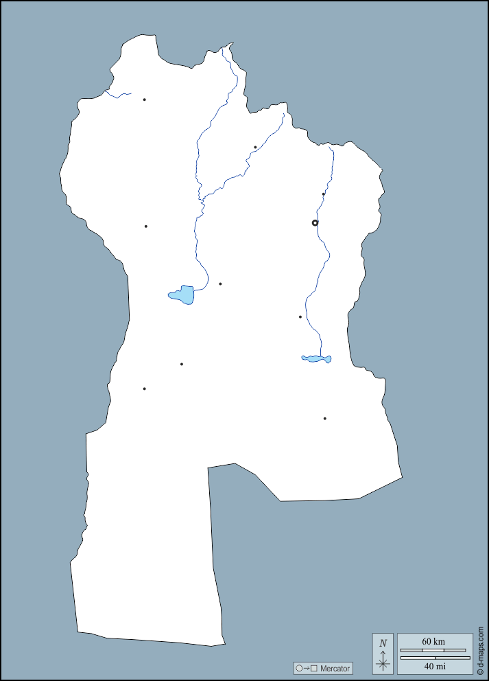 Bayankhongor : d-maps.com: mappa gratuita, mappa muta gratuita, cartina muta gratuita : contorni, idrografia, principali città