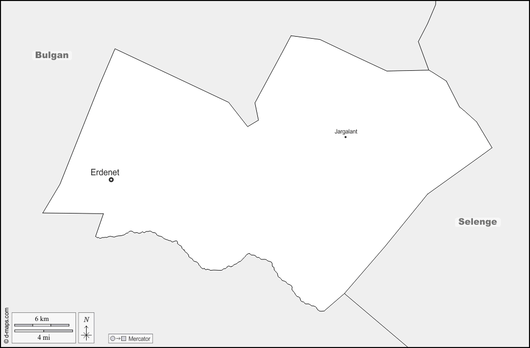 Orkhon : d-maps.com: mappa gratuita, mappa muta gratuita, cartina muta gratuita : frontiere, principali città, nomi