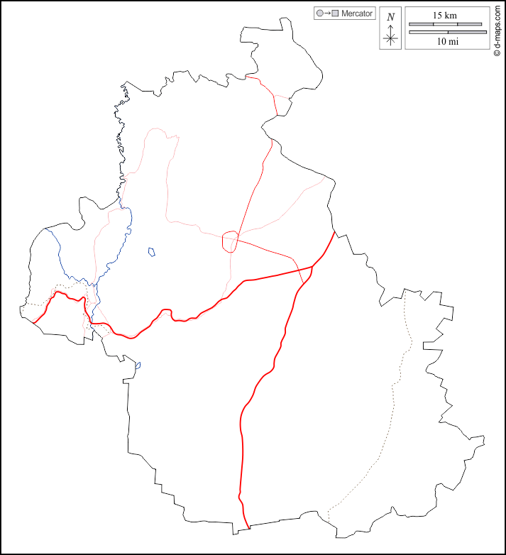 Идлиб : d-maps.com: Бесплатная карта, бесплатная карта, свободная карта, Бесплатная базовая карта
 : контур, гидрографии, дорог, Белый