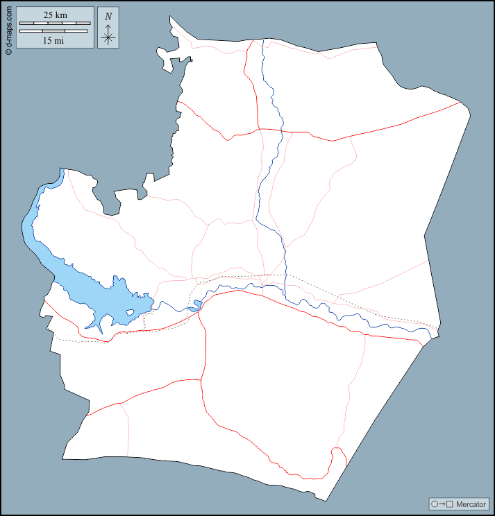 Эр-Ракка : d-maps.com: Бесплатная карта, бесплатная карта, свободная карта, Бесплатная базовая карта
 : контур, гидрографии, дорог