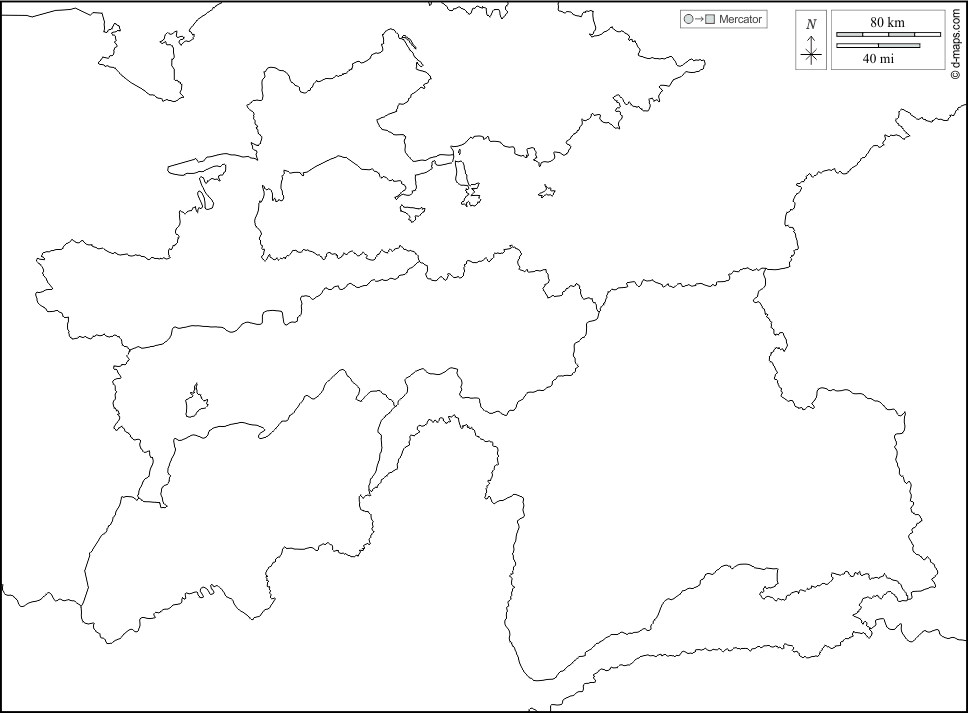 Tadjikistan : d-maps.com: carte géographique gratuite, carte géographique muette gratuite, carte vierge gratuite, fond de carte gratuit, formats graphiques courants : frontières, divisions, blanc
