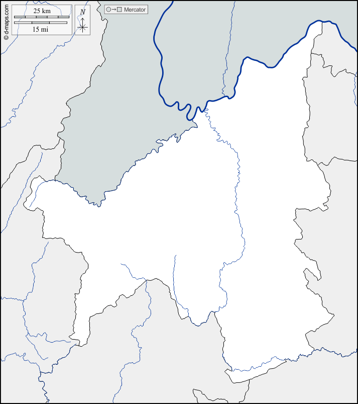 Loei : d-maps.com: Kostenlose Karten, kostenlose stumme Karte, kostenlose unausgefüllt Landkarte, kostenlose hochauflösende Umrisskarte : Grenzen, Hydrografie