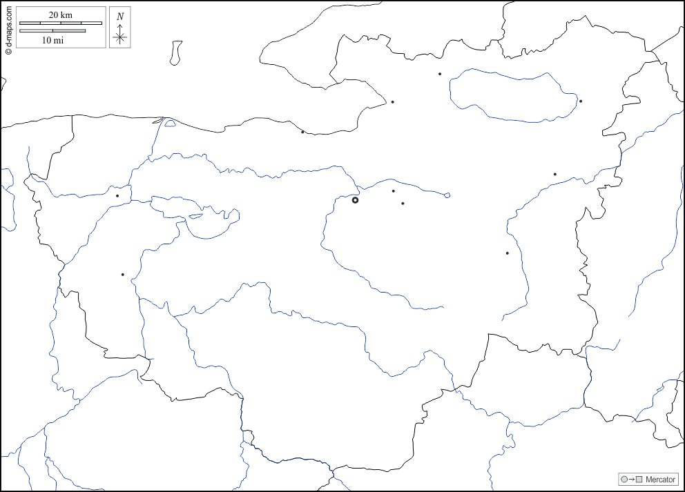 Bursa : d-maps.com: mappa gratuita, mappa muta gratuita, cartina muta gratuita : frontiere, idrografia, principali città, bianco
