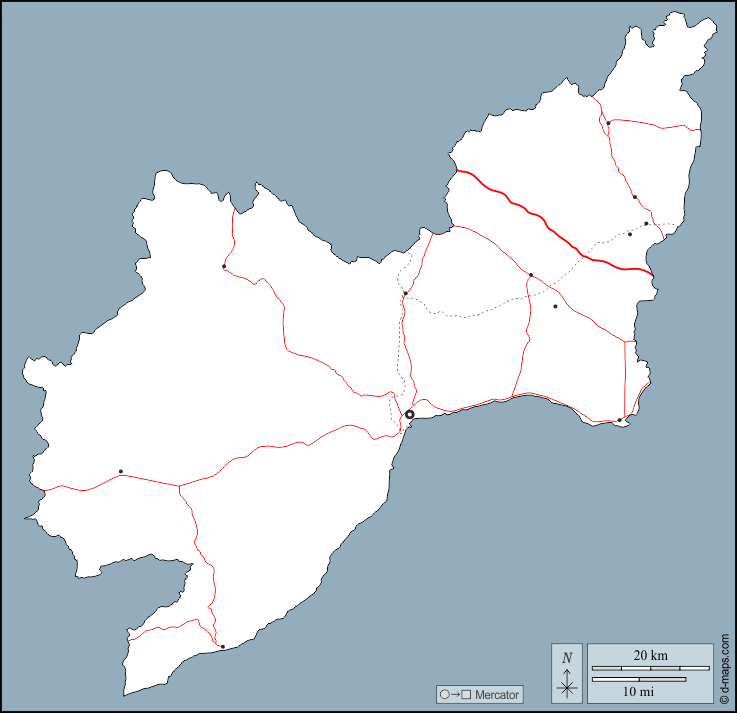 Tekirdağ : d-maps.com: mappa gratuita, mappa muta gratuita, cartina muta gratuita : contorni, principali città, strade