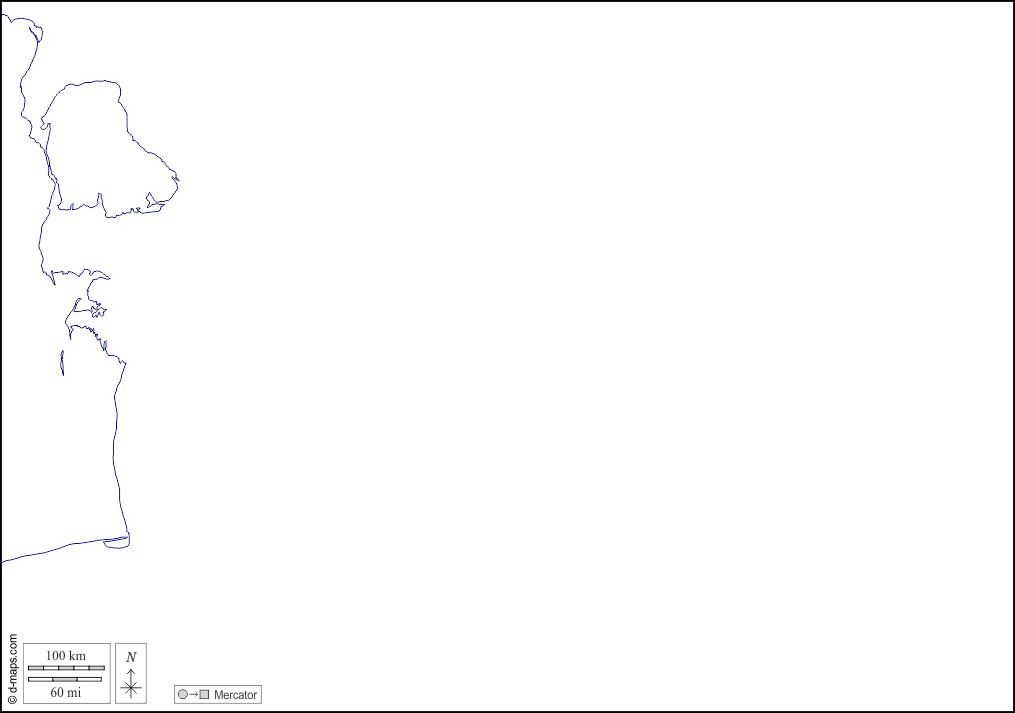 Turkmenistán : d-maps.com: mapa gratuito, mapa mudo gratuito, mapa en blanco gratuito, plantilla de mapa : costas, blanco