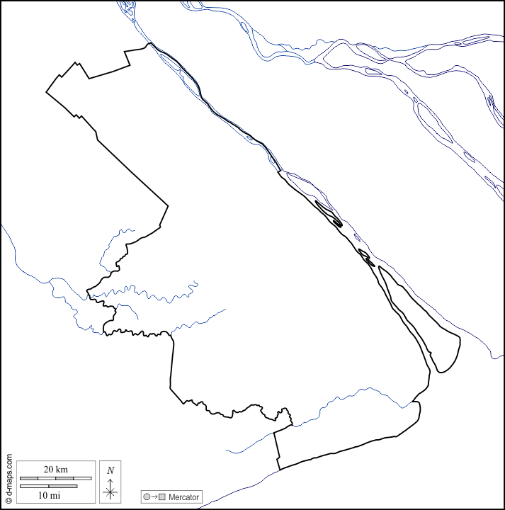 Кантхо : d-maps.com: Бесплатная карта, бесплатная карта, свободная карта, Бесплатная базовая карта
 : побережья, границы, гидрографии, Белый