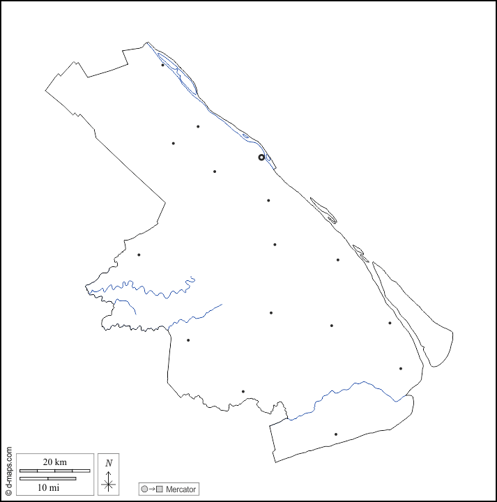 Can Tho : d-maps.com: Kostenlose Karten, kostenlose stumme Karte, kostenlose unausgefüllt Landkarte, kostenlose hochauflösende Umrisskarte : Umrisse, Hydrografie, Wichtige Städte, weiß