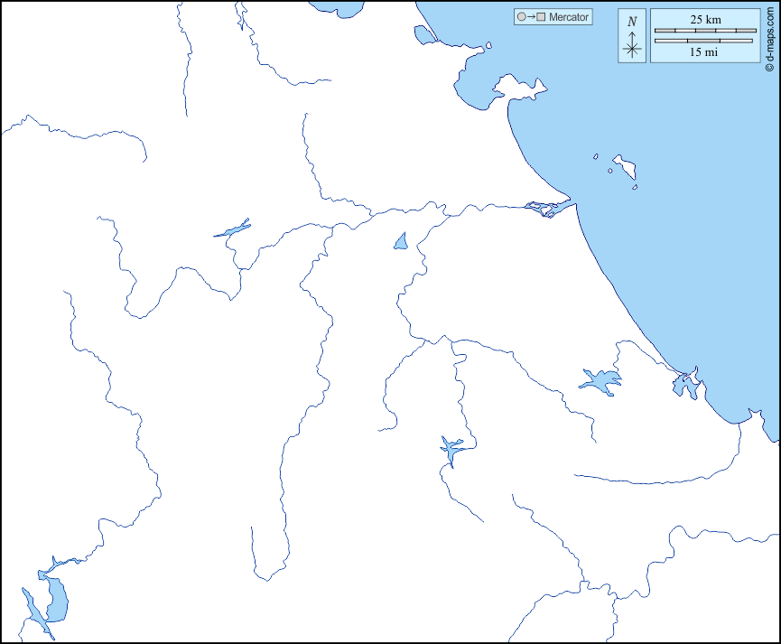Da Nang : d-maps.com: mappa gratuita, mappa muta gratuita, cartina muta gratuita : litorali, idrografia