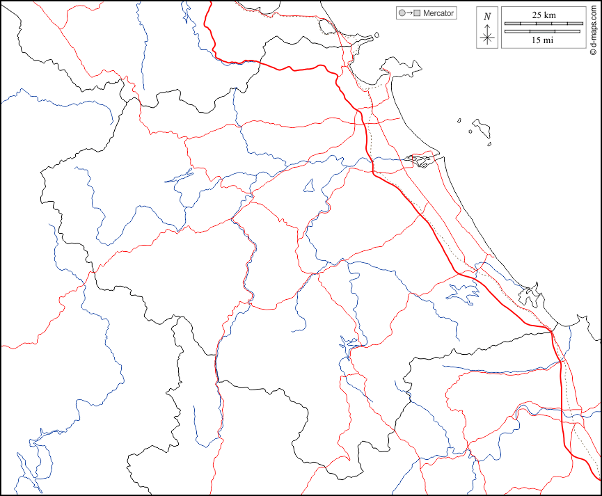 Da Nang : d-maps.com: carte géographique gratuite, carte géographique muette gratuite, carte vierge gratuite, fond de carte gratuit, formats graphiques courants : frontières, hydrographie, routes, blanc