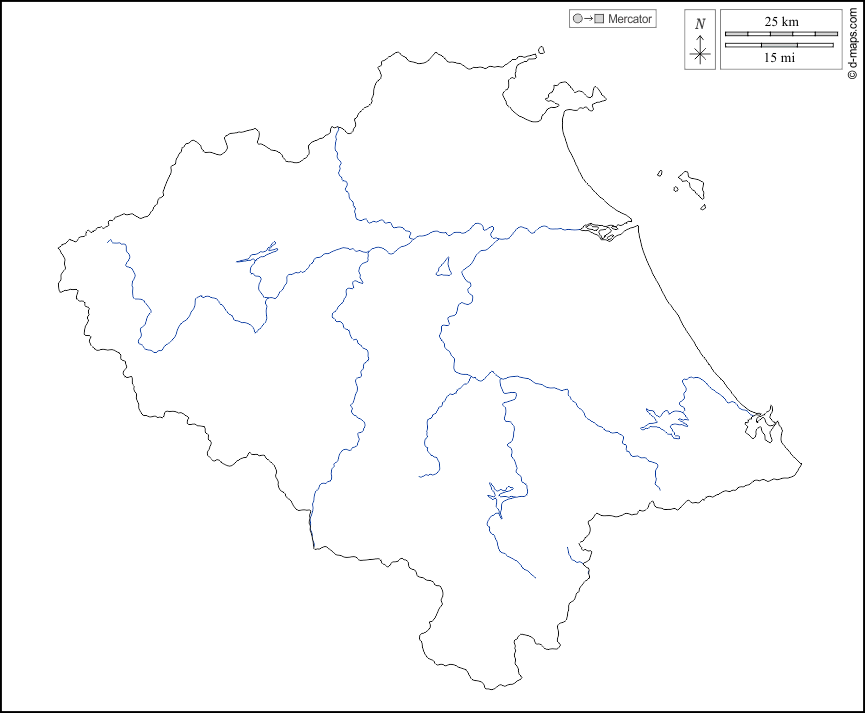 Da Nang : d-maps.com: mappa gratuita, mappa muta gratuita, cartina muta gratuita : contorni, idrografia, bianco