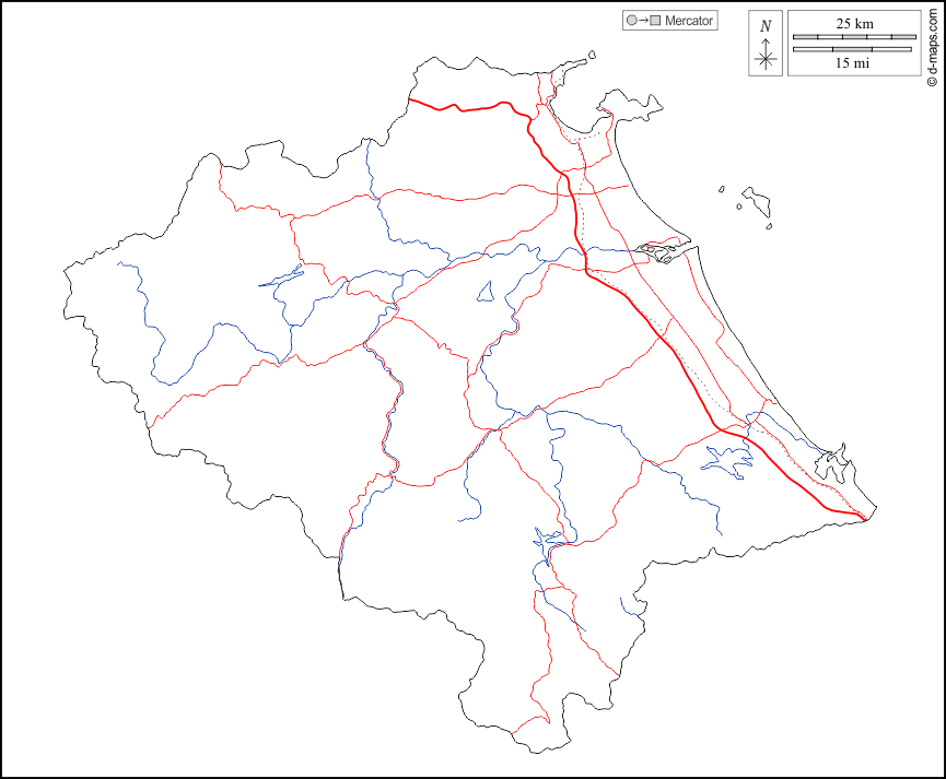 Da Nang : d-maps.com: mappa gratuita, mappa muta gratuita, cartina muta gratuita : contorni, idrografia, strade, bianco