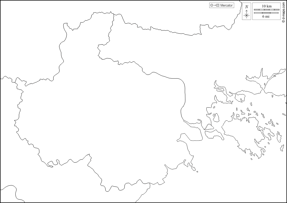 Haiphong : d-maps.com: Kostenlose Karten, kostenlose stumme Karte, kostenlose unausgefüllt Landkarte, kostenlose hochauflösende Umrisskarte : Grenzen, weiß