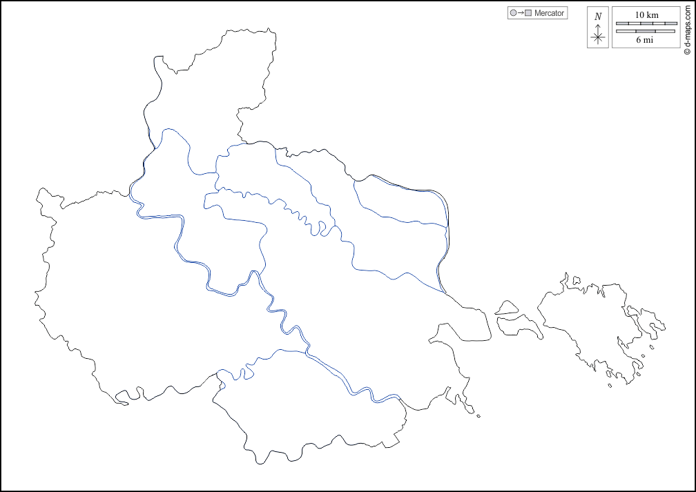 Haiphong : d-maps.com: Kostenlose Karten, kostenlose stumme Karte, kostenlose unausgefüllt Landkarte, kostenlose hochauflösende Umrisskarte : Umrisse, Hydrografie, weiß
