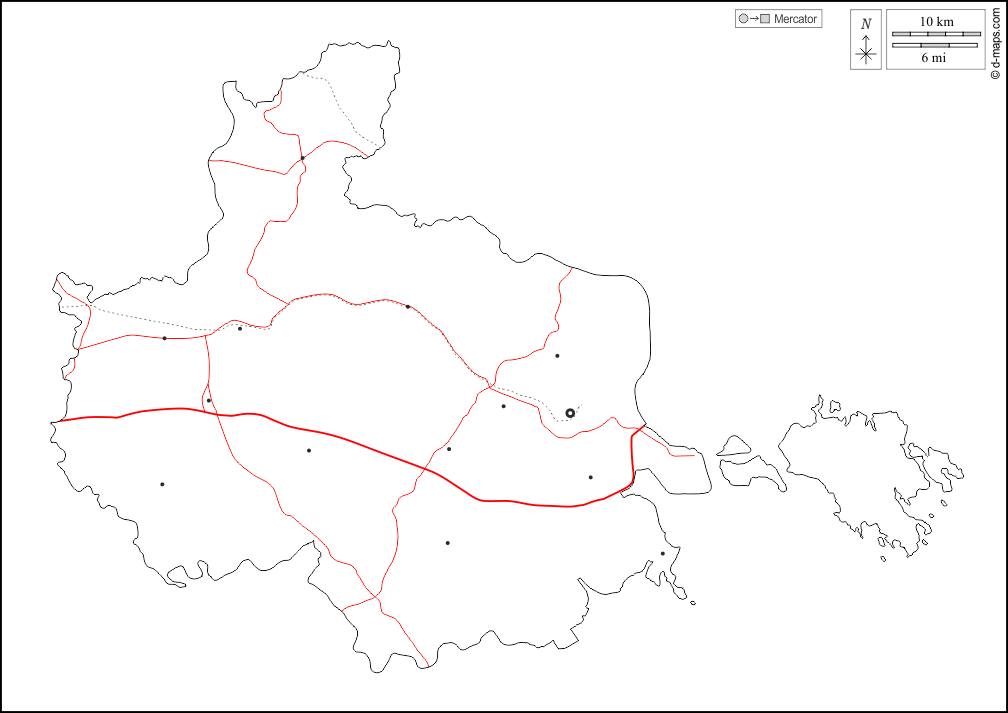 Haiphong : d-maps.com: Kostenlose Karten, kostenlose stumme Karte, kostenlose unausgefüllt Landkarte, kostenlose hochauflösende Umrisskarte : Umrisse, Wichtige Städte, Straßen, weiß