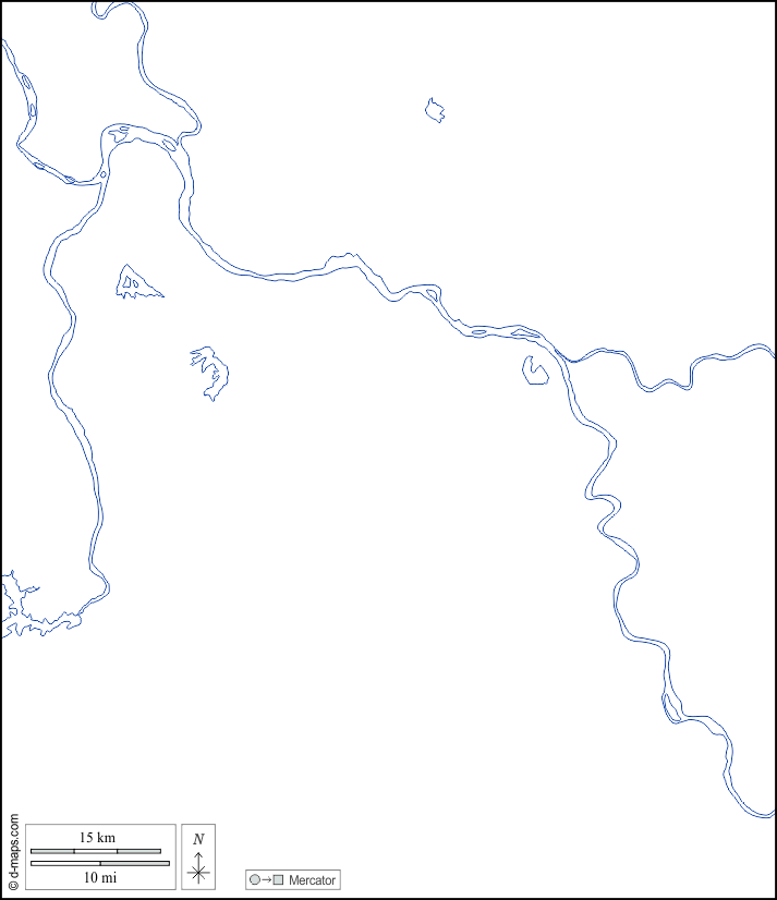 河內市 : d-maps.com: 免费地图, 免费的空白地图, 免费的轮廓地图, 免费基地地图 : 海岸, 水文学, 白