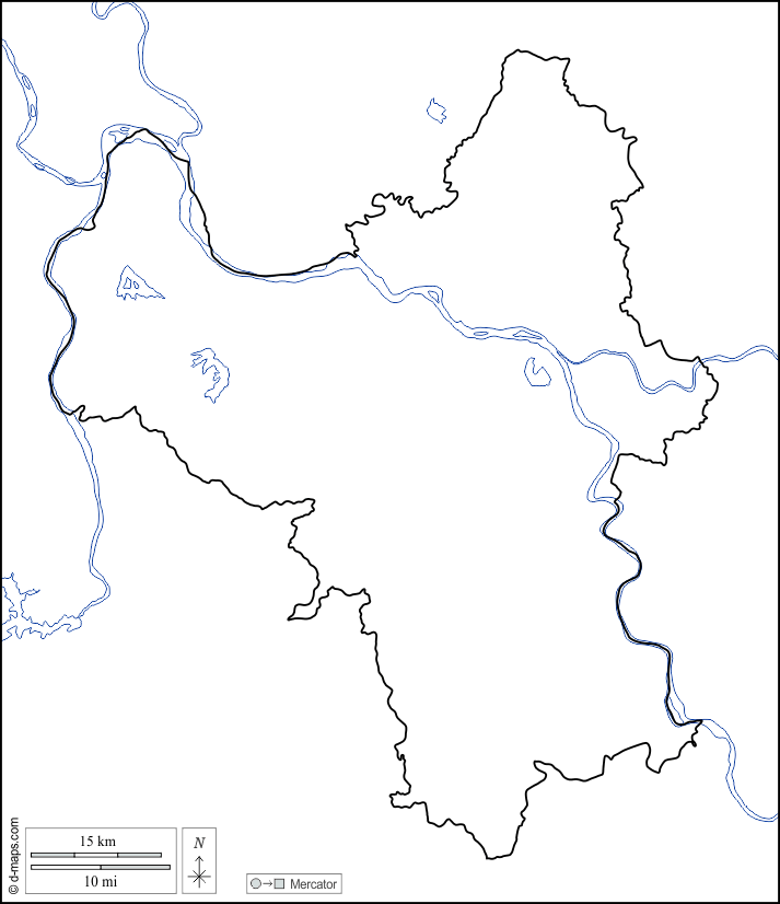 河內市 : d-maps.com: 免费地图, 免费的空白地图, 免费的轮廓地图, 免费基地地图 : 海岸, 限制, 水文学, 白