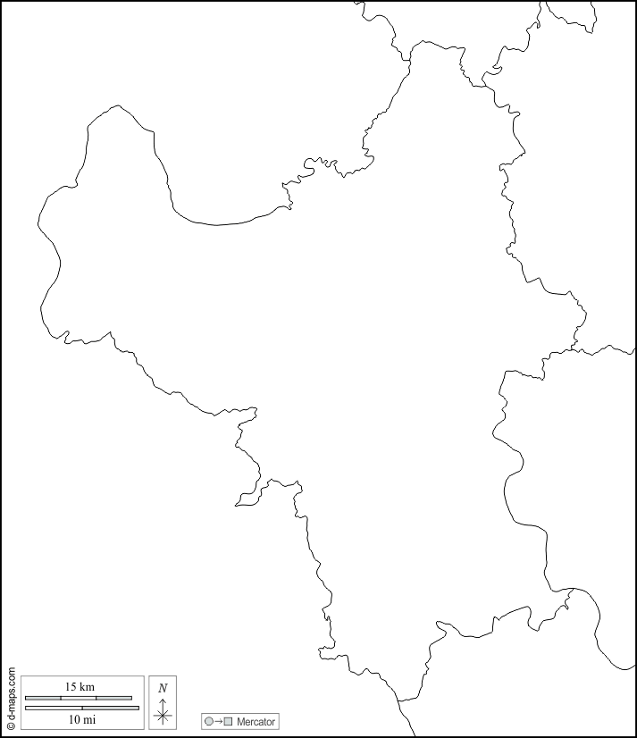 河內市 : d-maps.com: 免费地图, 免费的空白地图, 免费的轮廓地图, 免费基地地图 : 边界, 白