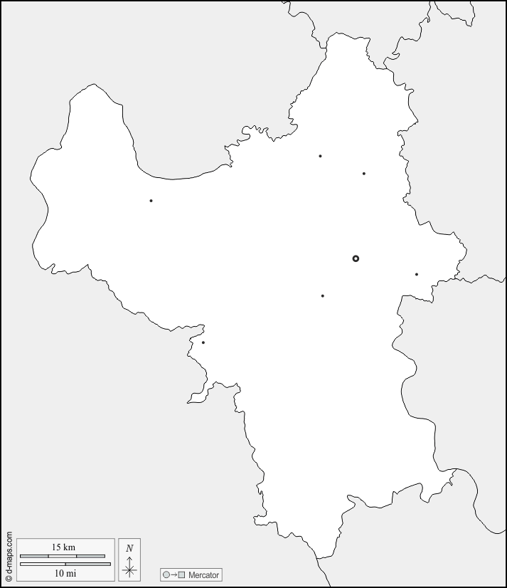 Hanoi : d-maps.com: Kostenlose Karten, kostenlose stumme Karte, kostenlose unausgefüllt Landkarte, kostenlose hochauflösende Umrisskarte : Grenzen, Wichtige Städte