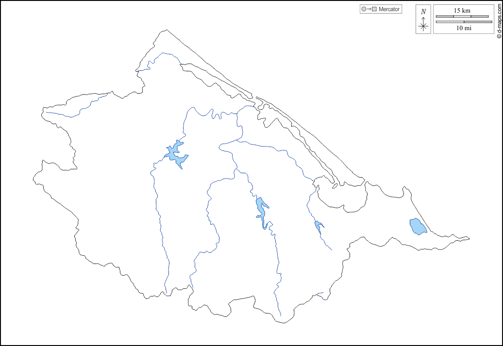 順化市 : d-maps.com: 免费地图, 免费的空白地图, 免费的轮廓地图, 免费基地地图 : 大纲, 水文学, 白