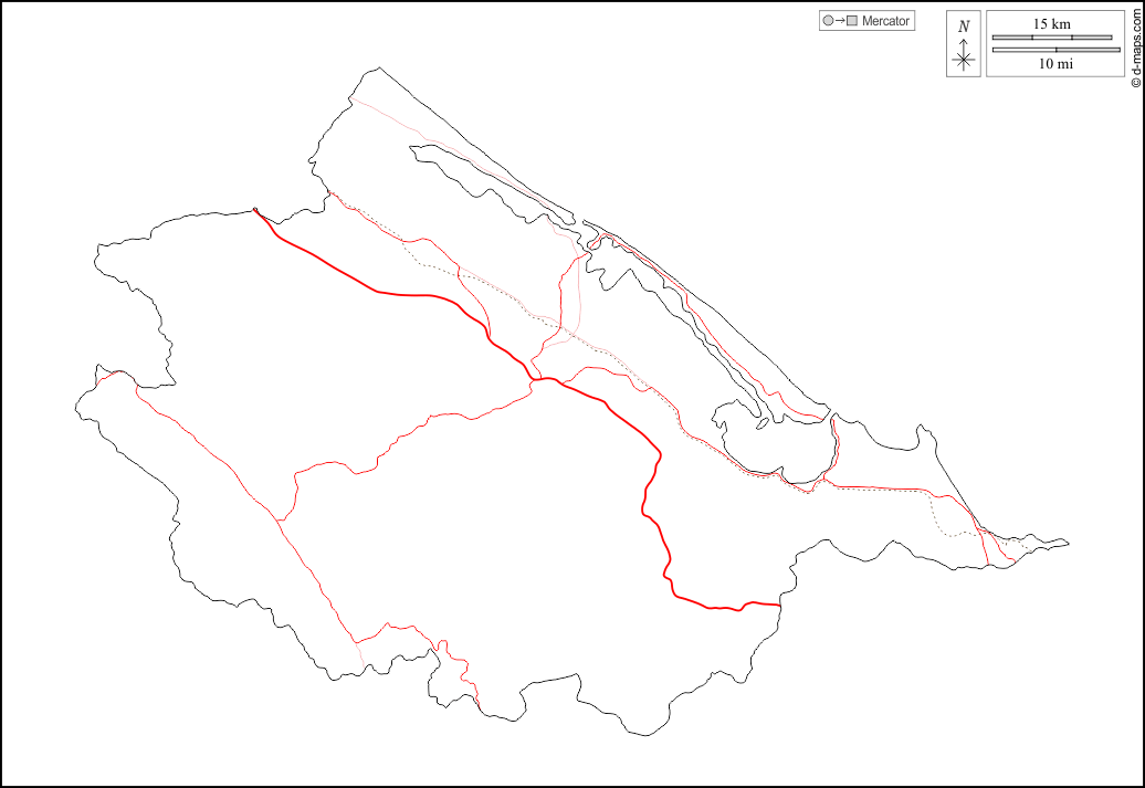 順化市 : d-maps.com: 免费地图, 免费的空白地图, 免费的轮廓地图, 免费基地地图 : 大纲, 道路, 白
