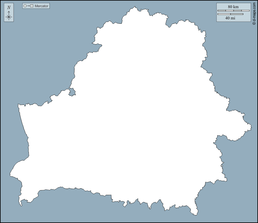 روسيا البيضاء : خريطة مجانية, خريطة خاليه من الفراغ, خريطة الخطوط العريضة, خريطة القاعدة الحرة
 : الخطوط العريضة