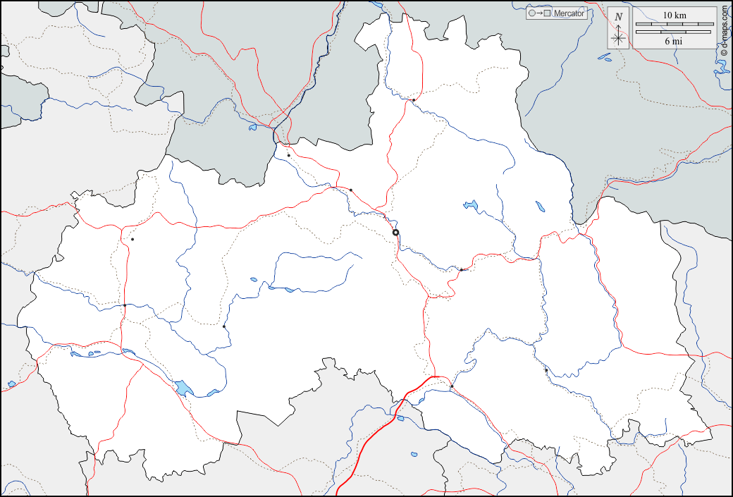 Liberec : d-maps.com: mappa gratuita, mappa muta gratuita, cartina muta gratuita : frontiere, idrografia, principali città, strade