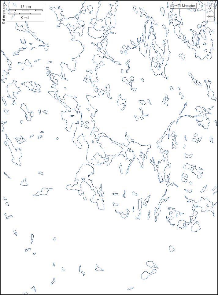 Päijät-Häme : d-maps.com: mappa gratuita, mappa muta gratuita, cartina muta gratuita : litorali, idrografia, bianco