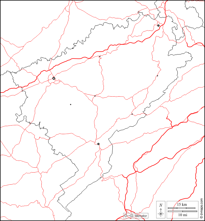 Doubs : d-maps.com: Kostenlose Karten, kostenlose stumme Karte, kostenlose unausgefüllt Landkarte, kostenlose hochauflösende Umrisskarte : Grenzen, Wichtige Städte, Straßen, weiß