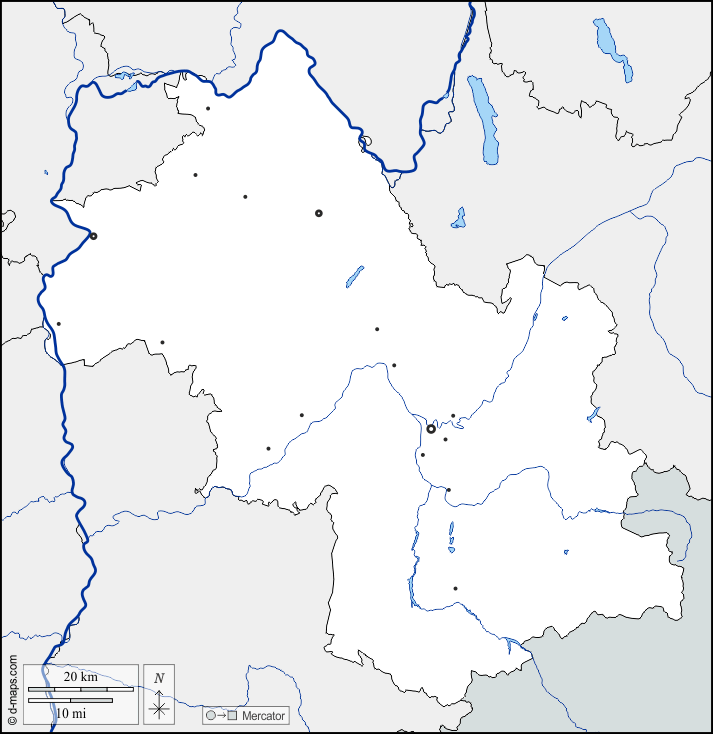 Isère : d-maps.com: mappa gratuita, mappa muta gratuita, cartina muta gratuita : frontiere, idrografia, principali città