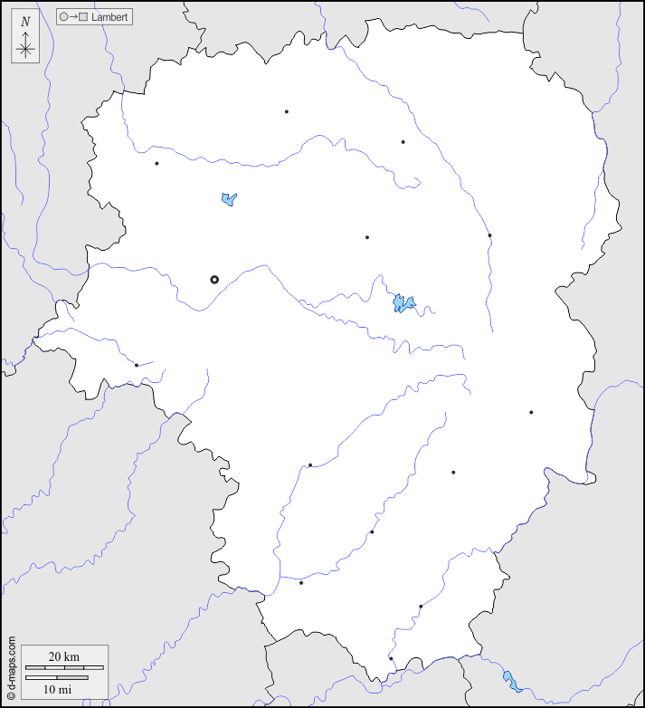 Limosino : d-maps.com: mappa gratuita, mappa muta gratuita, cartina muta gratuita : frontiere, idrografia, principali città