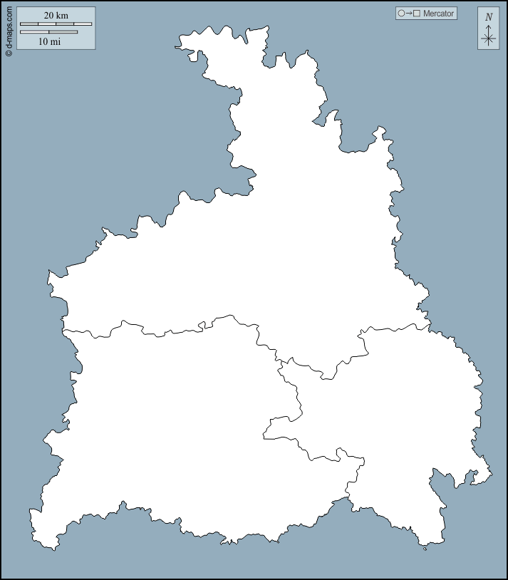 Stuttgart administrative district : d-maps.com: free map, free blank map, free outline map, free base map : outline, regions