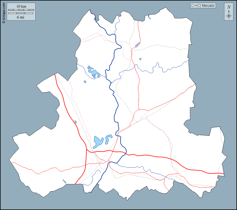 Csongrád : d-maps.com: mappa gratuita, mappa muta gratuita, cartina muta gratuita : contorni, idrografia, strade