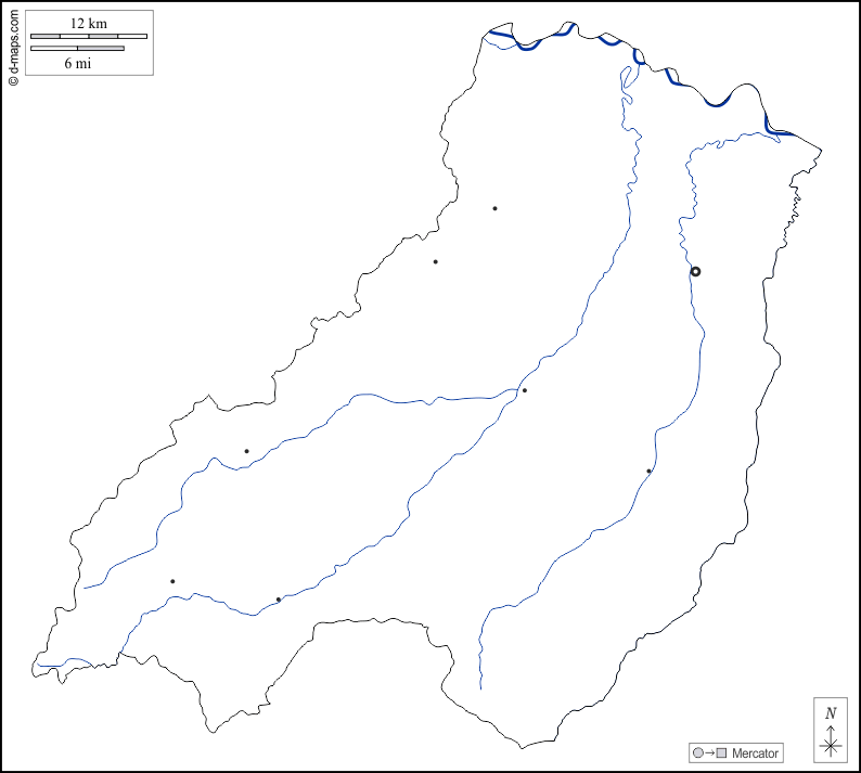Parma : d-maps.com: Kostenlose Karten, kostenlose stumme Karte, kostenlose unausgefüllt Landkarte, kostenlose hochauflösende Umrisskarte : Umrisse, Hydrografie, Wichtige Städte, weiß