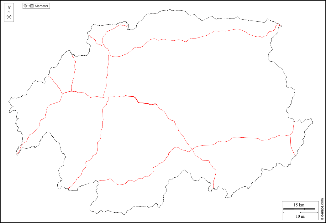 Banská Bystrica : d-maps.com: Kostenlose Karten, kostenlose stumme Karte, kostenlose unausgefüllt Landkarte, kostenlose hochauflösende Umrisskarte : Umrisse, Straßen, weiß