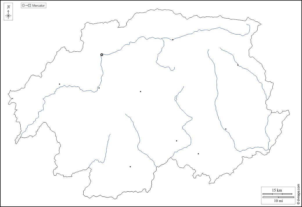 Banská Bystrica : d-maps.com: mapa livre, mapa em branco livre, mapa livre do esboço, mapa básico livre
 : contornos, hidrografia, principais cidades, branco