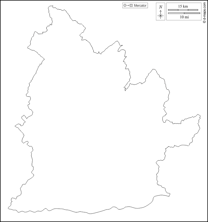 Nitra : d-maps.com: mapa livre, mapa em branco livre, mapa livre do esboço, mapa básico livre
 : contornos, branco