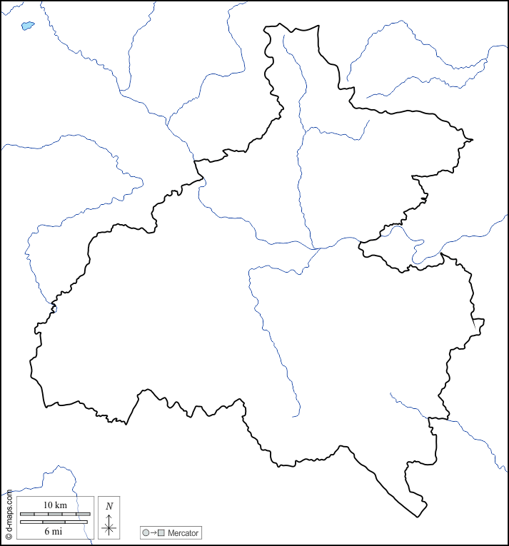 Osrednjeslovenska : d-maps.com: mappa gratuita, mappa muta gratuita, cartina muta gratuita : litorali, limiti, idrografia