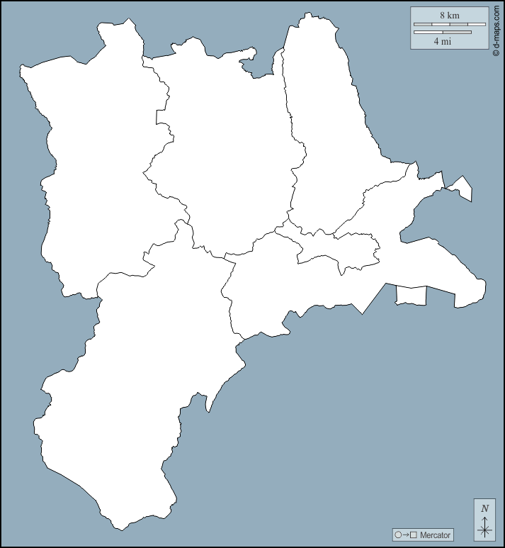 Lucerna : d-maps.com: mapa livre, mapa em branco livre, mapa livre do esboço, mapa básico livre
 : contornos, distritos